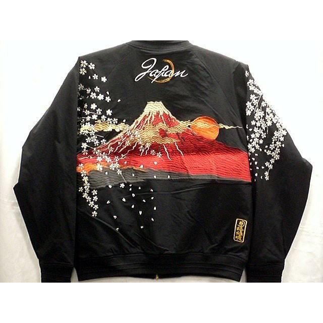 絡繰魂 粋　和柄 　スカジャン　赤富士　カラクリ魂  KARAKURI 絡繰魂 粋 和柄 スカジャン 赤富士 カラクリ魂 KARAKURI