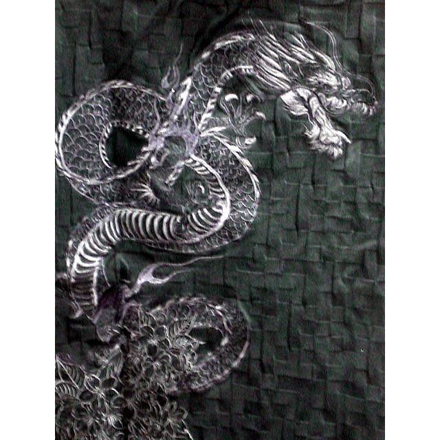 絡繰魂 カラクリ魂 和柄 リンクスジャガード 半袖ポロシャツ 龍神桜