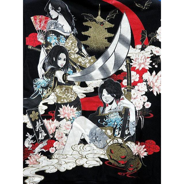 抜刀娘 抜刀夜会ショールカーディガン 絡繰魂 和柄カーディガン