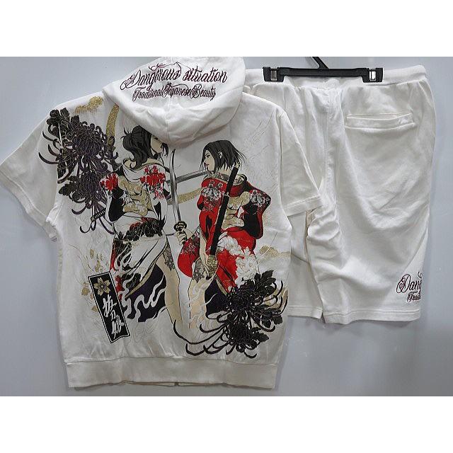 カラクリ魂 和柄 抜刀娘 穂乃花&葵＆妃那 半袖パーカー＆ハーフパンツ