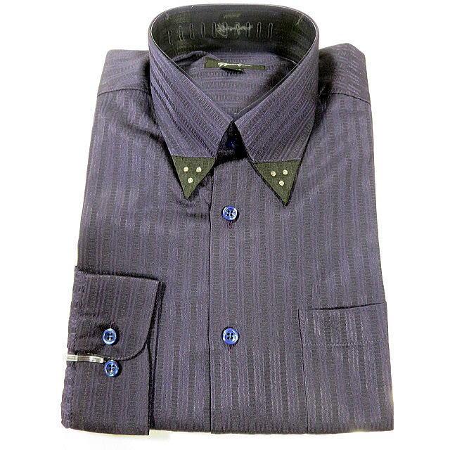 ドレスシャツ  ジャガード　ラインストーン使い ドレスシャツ ジャガード ラインストーン使い : takafuku1915 - 通販