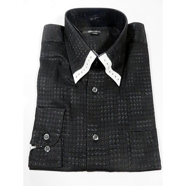 ドレスシャツ 襟ラインストーン : takafuku1915 - 通販 - Yahoo