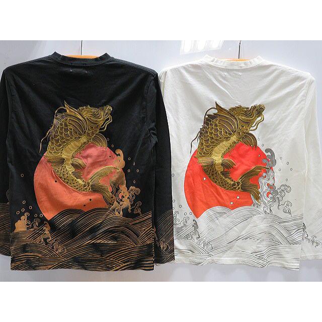 華鳥風月 長袖和柄Tシャツ 龍鯉刺繍 : takafuku1915 - 通販 - Yahoo 