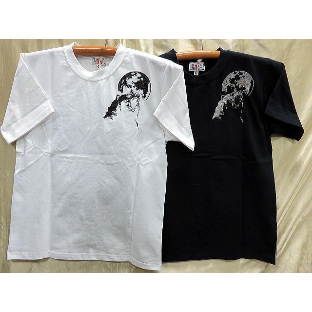 華鳥風月 和柄 半袖Tシャツ 月に熊刺繍 : takafuku1915 - 通販 - Yahoo