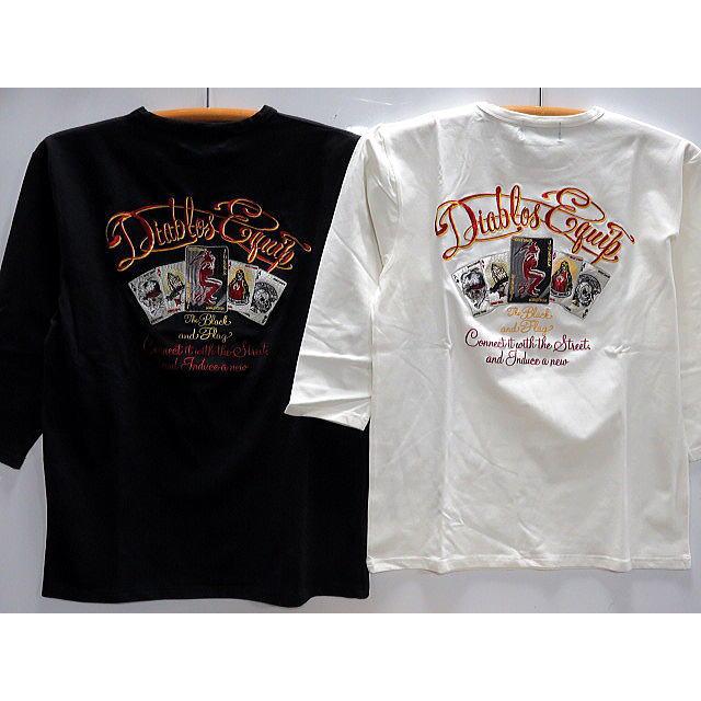 DIABLOS -ディアブロス- 7分袖 Tシャツ トランプ柄 : takafuku1915 