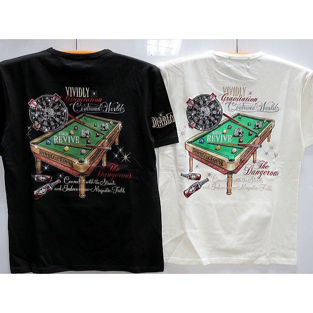 DIABLOS -ディアブロス- 半袖Tシャツ スカルハスラー刺繍