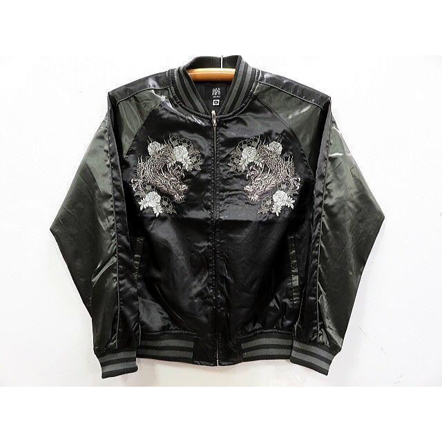 日本製 ベルベット スカジャン ドラゴン 龍 刺繍 スカジャン Yokosuka刺繍入り 横須賀発祥 SUKAJAN 別珍