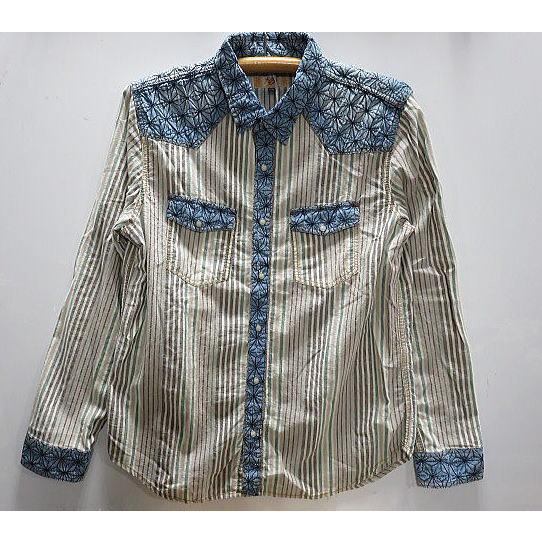 錦 和柄 長袖 シャツ 麻の葉刺繍 : takafuku1915 - 通販 - Yahoo