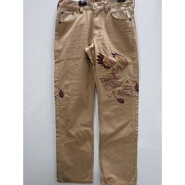 錦 和柄 コットンサージパンツ 鳳凰刺繍 NISHIKI : takafuku1915