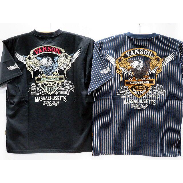 Vanson　半袖Tシャツ　イーグル刺繍 Vanson 半袖Tシャツ イーグル刺繍 : takafuku1915 - 通販 - Yahoo