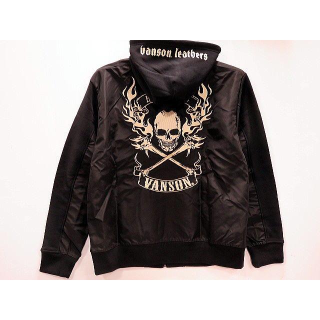 vanson leathers　ナイロン切替裏毛パーカー　VANSON vanson leathers ナイロン切替裏毛パーカー VANSON : takafuku1915