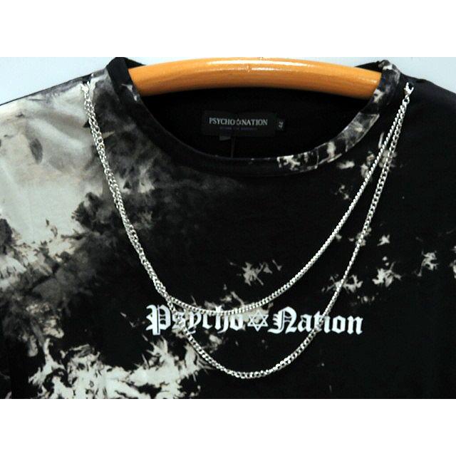 PSYCHO NATION 半袖Tシャツ ダメージレイヤー サイコネーション