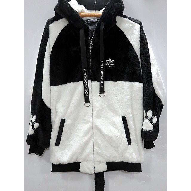 PSYCHO NATION  ネコ耳天使 フェイクファーブルゾン　サイコネーション PSYCHO NATION ネコ耳天使 フェイクファーブルゾン サイコネーション