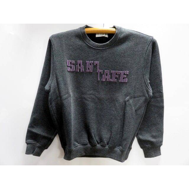 サンタフェ  アントウィッシュ丸首ロゴアップリケスウェットトレーナー santafe サンタフェ アントウィッシュ丸首ロゴアップリケスウェットトレーナー