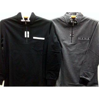 【未着用】サンタフェ ポロシャツ ブラック ジップアップ 毛45％ XL(LL) サンタフェ -santafe- 長袖 ポロシャツ ジップアップ : takafuku1915