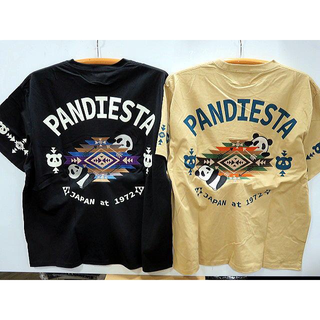 大きいサイズ PANDIESTA JAPAN ネイティブパンダ 半袖Tシャツ パンディ