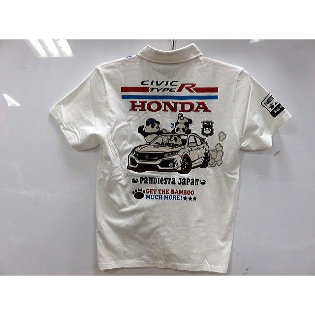 HONDA × PANDIESTA JAPAN　CIVIC type-R 半袖ポロシャツ　ホンダ×パンディエスタ HONDA × PANDIESTA JAPAN CIVIC type-R 半袖ポロシャツ ホンダ