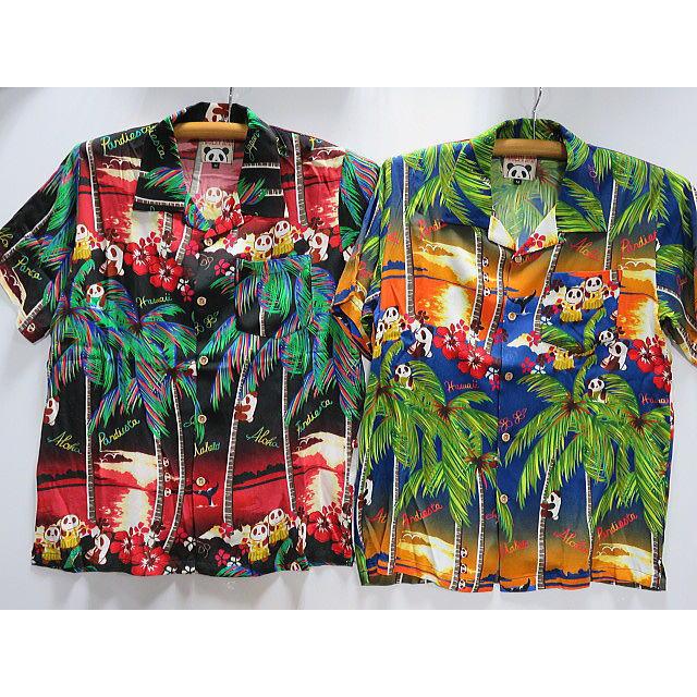 PANDIESTA JAPAN　ヤシの木パンダ アロハシャツ　 パンディエスタ PANDIESTA JAPAN ヤシの木パンダ アロハシャツ パンディエスタ