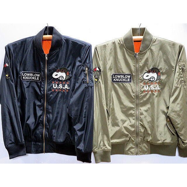 LOWBLOW KNUCKLE X PEANUTS FLYING ACE MA-1ジャケット : san 