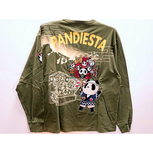 大きいサイズ PANDIESTA JAPAN 熊猫手 長袖Tシャツ パンディエスタ