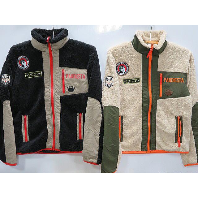 PANDIESTA JAPAN　布帛切替 ボアフリースブルゾン　パンディエスタ PANDIESTA JAPAN 布帛切替 ボアフリースブルゾン パンディエスタ