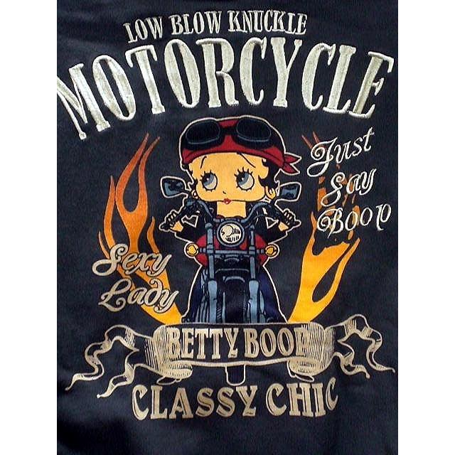 ローブローナックル X BETTYBOOP ジップアップパーカー