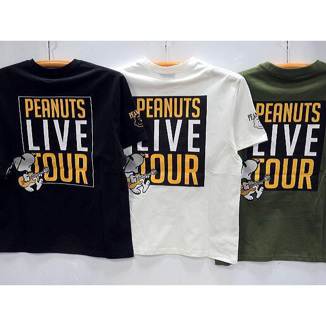 LOWBLOW KNUCKLE X PEANUTS SNOOPY 半袖Tシャツ LIVE TOUR スヌーピー