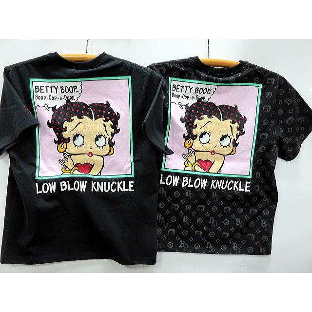 LOWBLOW KNUCKLE X BETTY BOOP ドットベティ 半袖Tシャツ ローブロー 