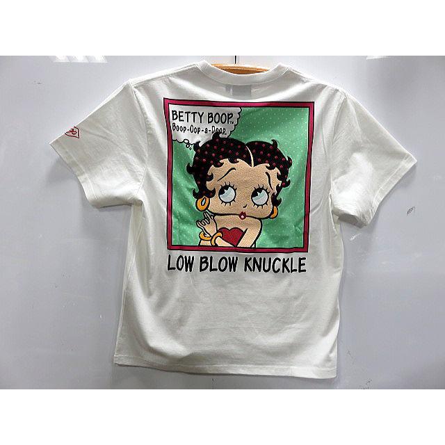 LOWBLOW KNUCKLE　X BETTY BOOP  ドットベティ　半袖Tシャツ　 ローブローナックル LOWBLOW KNUCKLE X BETTY BOOP ドットベティ 半袖Tシャツ ローブロー