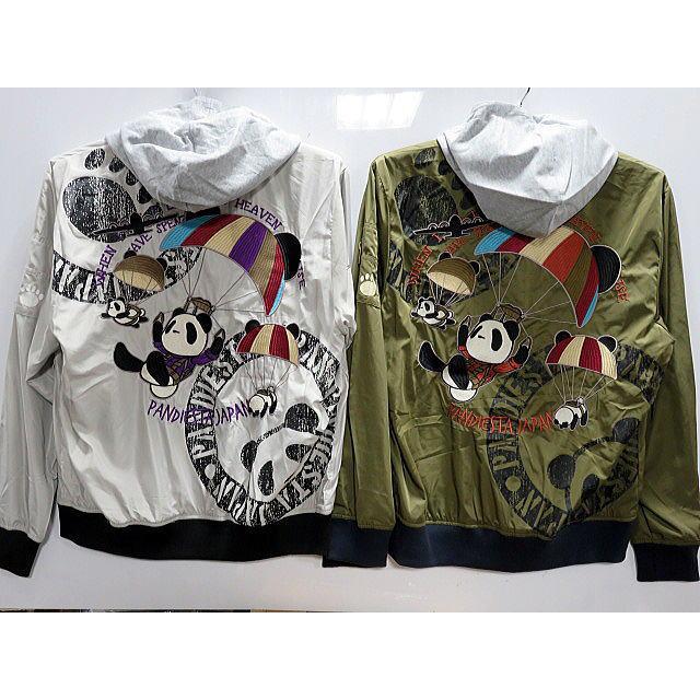PANDIESTA JAPAN 熊猫空挺部隊MA-1 ジャケット フード取外し可