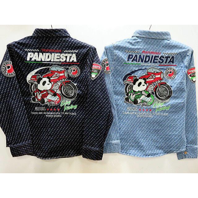 PANDIESTA JAPAN クラシックレーサー ジャガード デニムシャツ