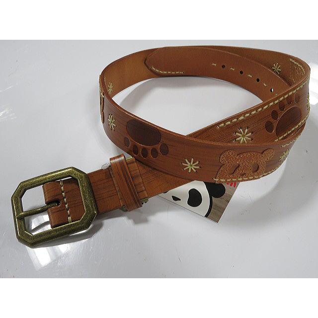 熊猫謹製 木目調レザーベルト PANDIESTA JAPAN 564453 パンディエスタジャパン パンダ 本革 PANDIESTA JAPAN 熊猫謹製 本革 木目調レザーベルト パンディエスタ
