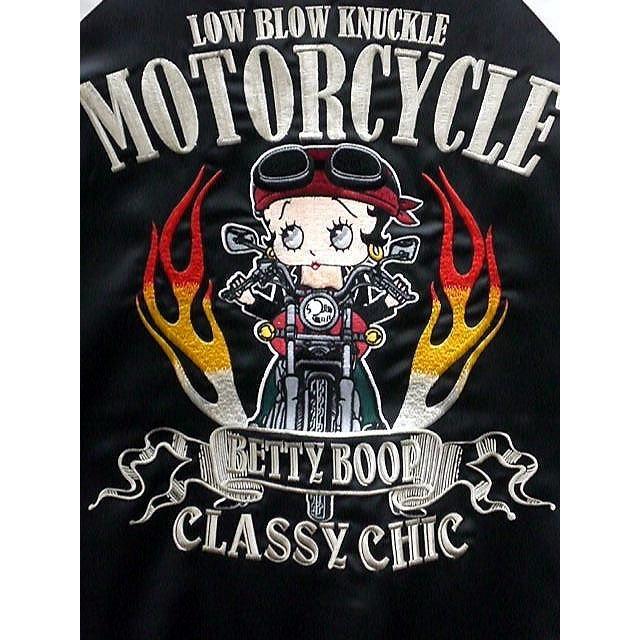 美品 LOWBLOW KNUCKLE × BETTY BOOP スカジャン Betty Boop × LOW BLOW KNUCKLE BOOP TOKYO スカジャン （561874）
