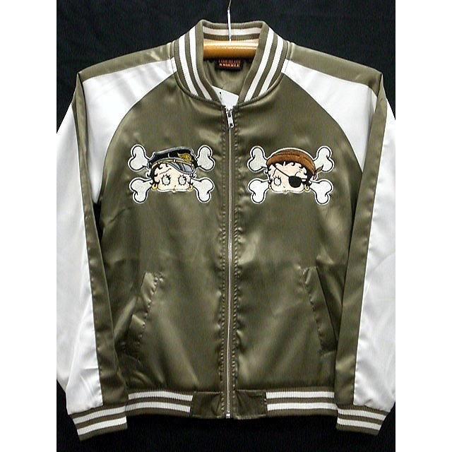 LOWBLOW KNUCKLE X BETTY BOOP M/C RIDE ベティーズバイク スカジャン