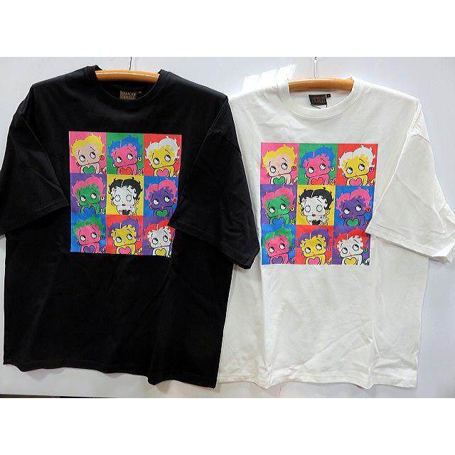 LOWBLOW KNUCKLE　X BETTY BOOP  ポップアートベティ　半袖　ビッグTシャツ　 ローブローナックル LOWBLOW KNUCKLE X BETTY BOOP ポップアートベティ 半袖 ビッグTシャツ