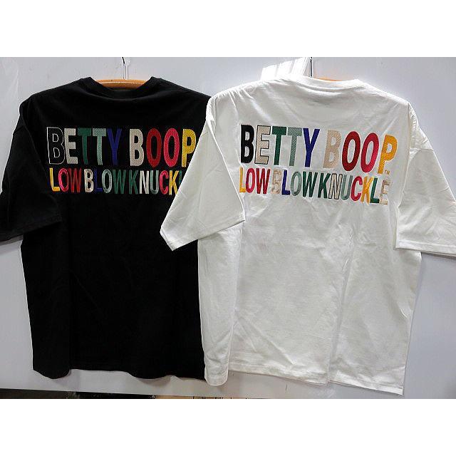 LOWBLOW KNUCKLE X BETTY BOOP ポップアートベティ 半袖 ビッグTシャツ