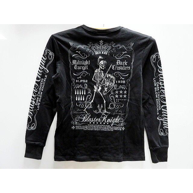 vanson LOWBLOW KNUCKLE XXL ロンT LOWBLOW KNUCKLE 長袖Tシャツ スカルナイト刺繍 ローブローナックル