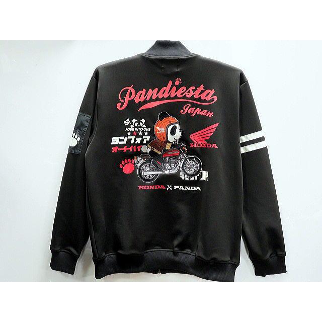 HONDA×PANDIESTA CB400FOUR BLACK HONDA × PANDIESTA JAPAN コラボ CB400FOURバイカースタイルジャージ