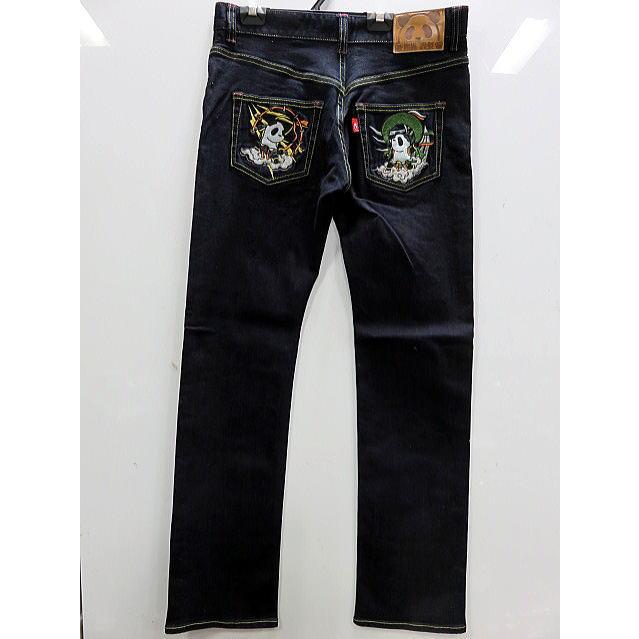 別注モデル　PANDIESTA JAPAN　風雷熊猫　デニムパンツ　パンディエスタ  風神雷神パンダ 別注モデル PANDIESTA JAPAN 風雷熊猫 デニムパンツ パンディエスタ