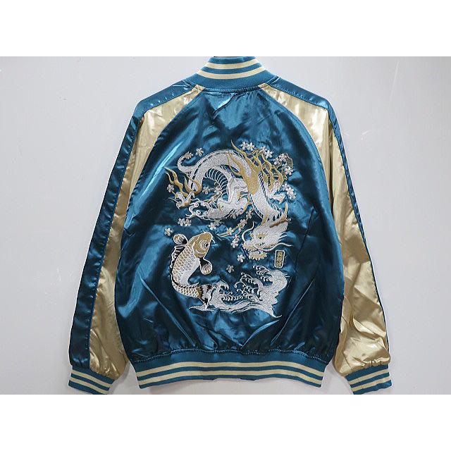 美品✨リバーシブル スカジャン 別珍 鯉 龍 刺繍 レッド ヴィンテージ スカジャン 鯉龍刺繍 中綿なしスカジャン : takafuku1915 - 通販