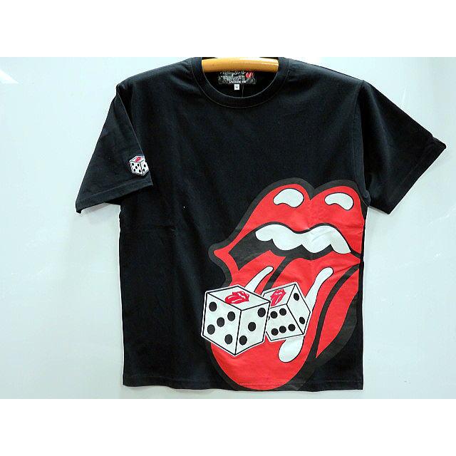 THE ROLLING STONES × JACKROSE　 半袖シャツ　ローリングストーンズ×ジャックローズ THE ROLLING STONES × JACKROSE 半袖Tシャツ ダイス刺繍 ローリング