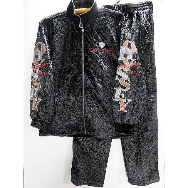 Eddie Odyssey フロッキー素材　中綿ジャケット　上下セットアップ Eddie Odyssey フロッキー素材 中綿ジャケット 上下セットアップ