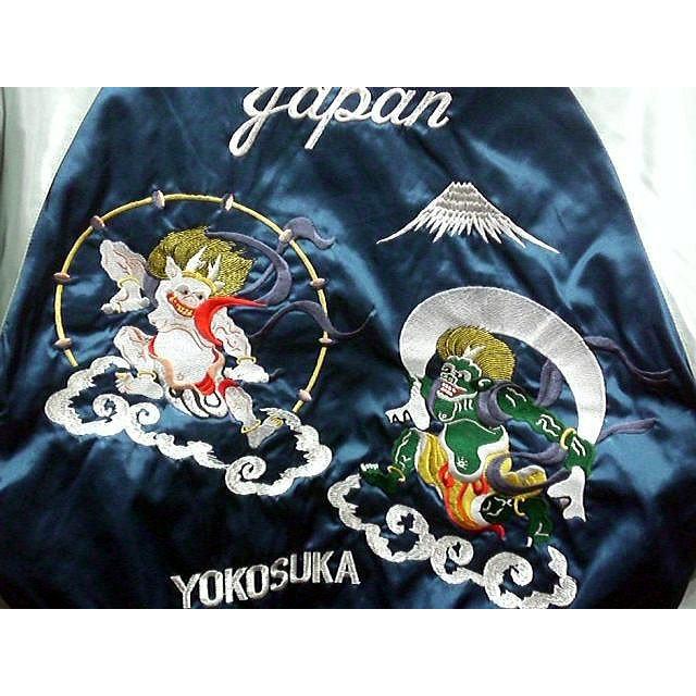 スカジャン 風神雷神 日本製本格刺繍のスカジャン スカジャン 風神雷神 日本製本格刺繍のスカジャン