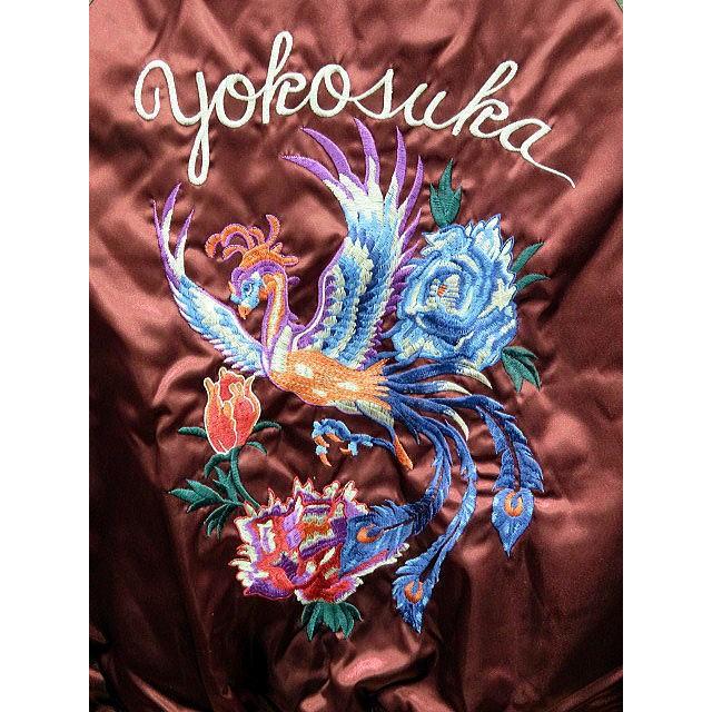 【試着のみ】スカジャン hoshihime フェニックス 3Lサイズ HOSHIHIME 星姫 スカジャン 鳳凰 フェニックス 刺繍 size F