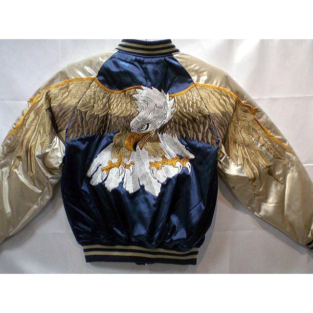 日本刺繍 スカジャン スカジャン オオタカ 日本製本格刺繍のスカジャン : takafuku1915