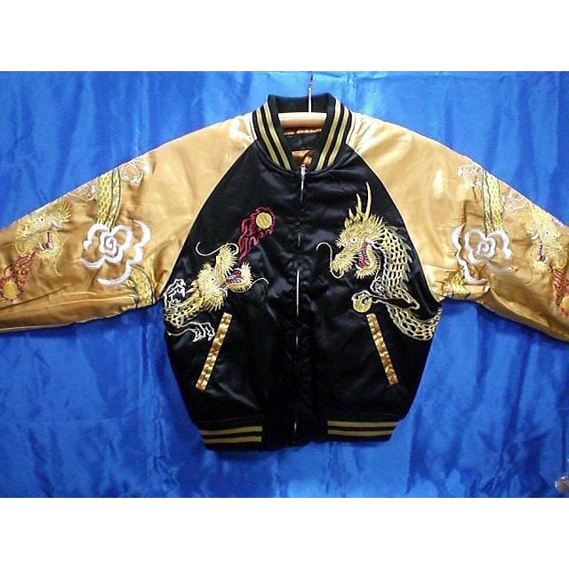 スカジャン 五匹龍 日本製本格刺繍のスカジャン : takafuku1915