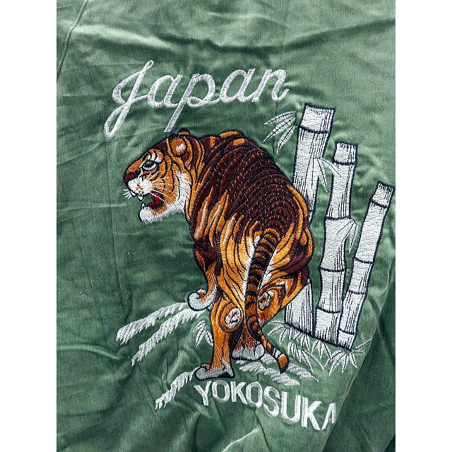 スカジャン　日本製本格刺繍のスカジャン2L　　竹虎 別珍 スカジャン 日本製本格刺繍のスカジャン2L 竹虎 別珍
