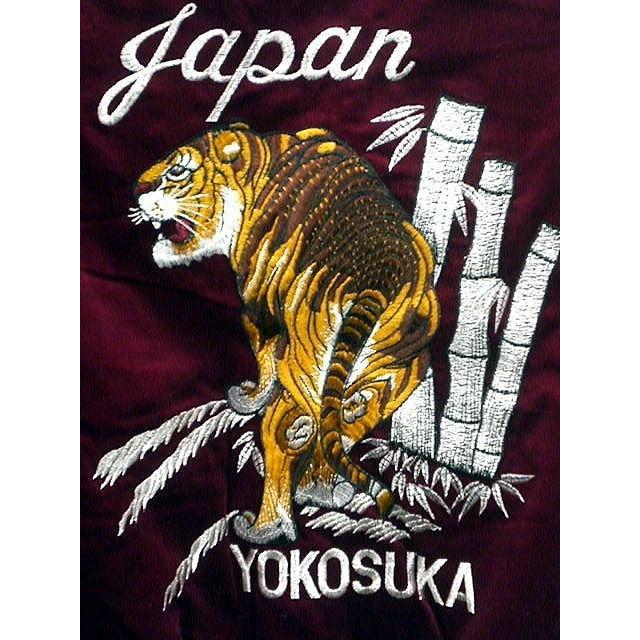 スカジャン　日本製本格刺繍のスカジャン2L　　竹虎 別珍 スカジャン 日本製本格刺繍のスカジャン2L 竹虎 別珍