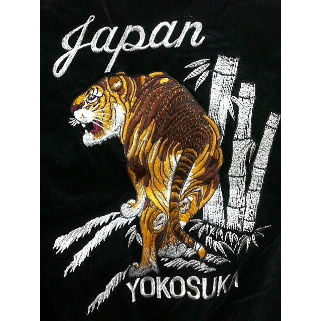スカジャン　日本製本格刺繍のスカジャン2L　　竹虎 別珍 スカジャン 日本製本格刺繍のスカジャン2L 竹虎 別珍