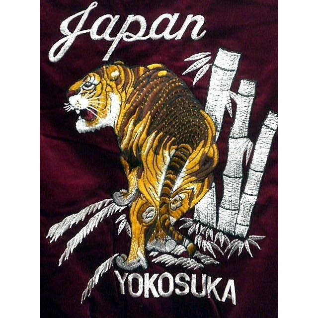 スカジャン 日本製本格刺繍のスカジャン3L 竹虎 別珍 : takafuku1915